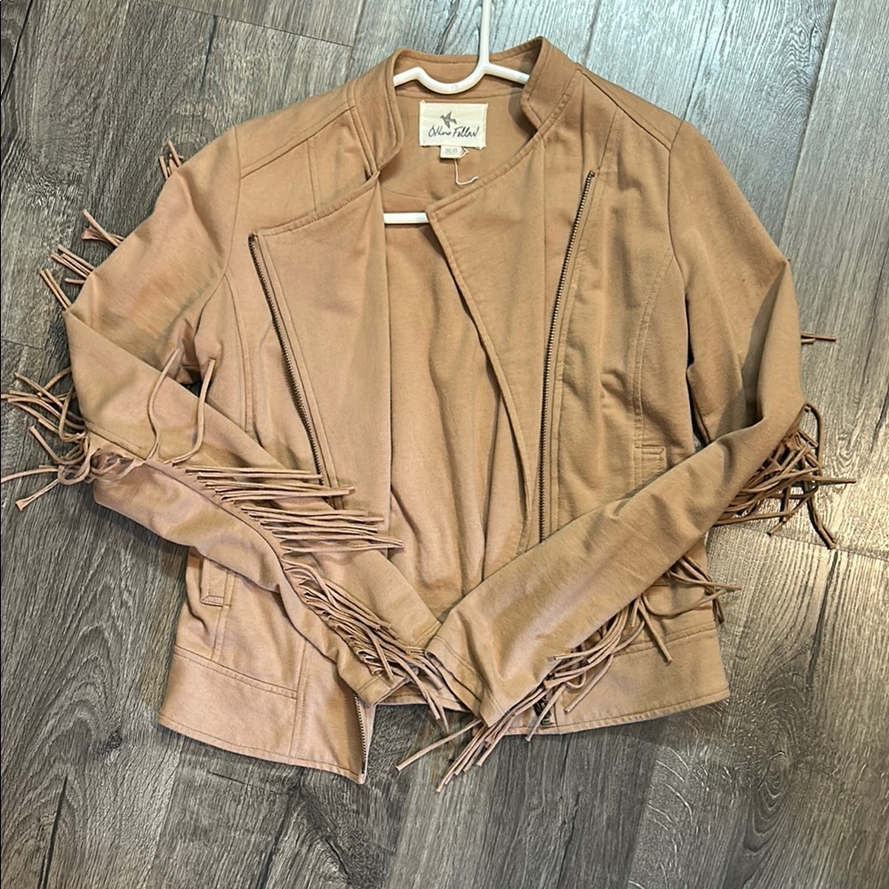 Tan Fringe Jacket
